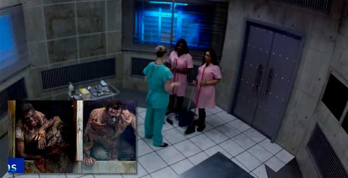 Los zombies en la morgue... La última y terrorífica broma de cámara oculta