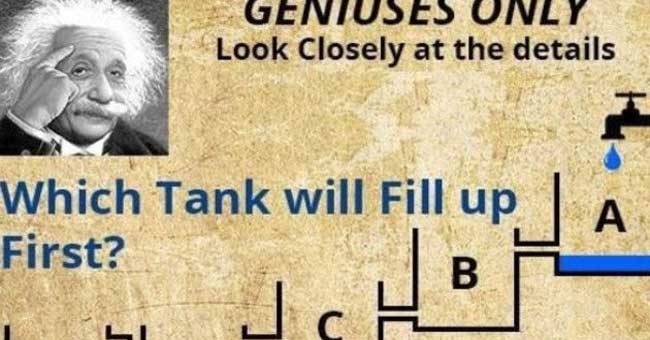 ¿Qué tanque se llena de agua primero?