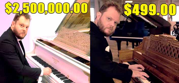 ¿Puedes escuchar la diferencia entre un piano caro y uno barato?
