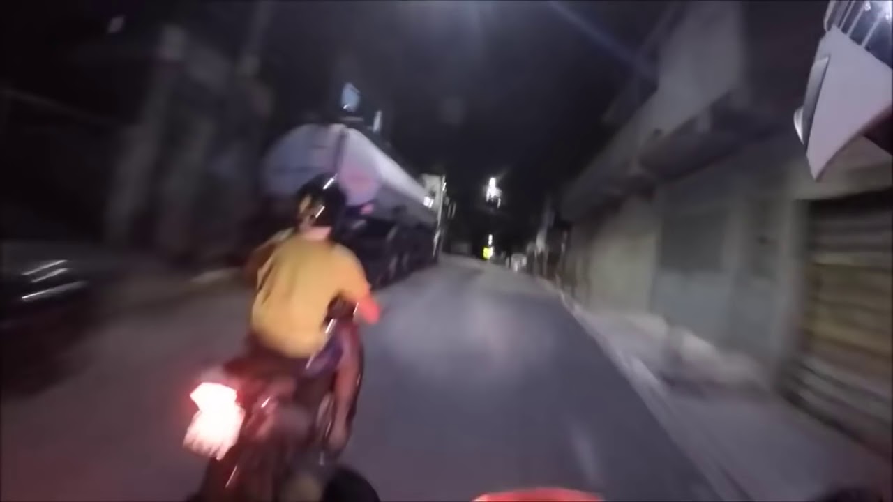 Una persecución policial en moto muy intensa