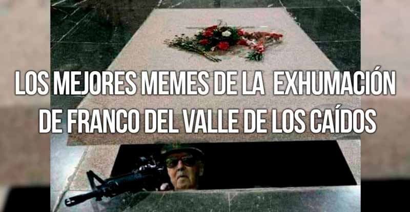 Las imágenes más divertidas de la exhumación de Franco