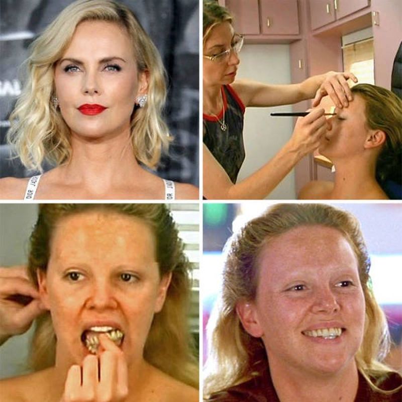 El increible trabajo de maquillaje de Hollywood