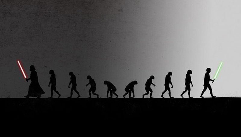 Las minimalistas y divertidas ilustraciones de la evolucion