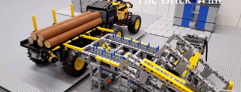 Construye un aserradero funcional con Lego