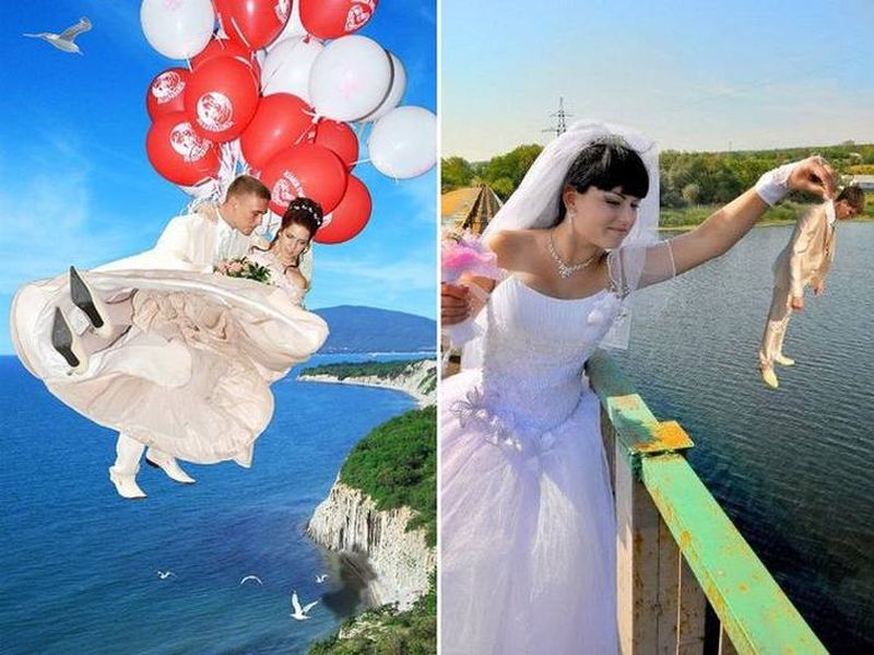 Las surrealistas fotografías de bodas rusas
