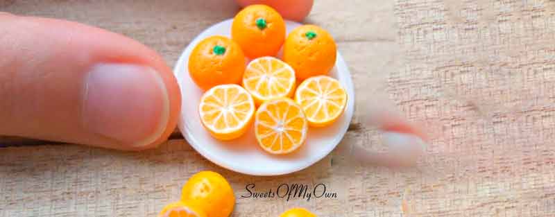 Cómo hacer naranjas en miniatura con arcilla polimérica