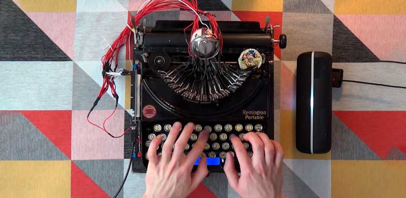 Convirtiendo una máquina de escribir de 1920 en una caja de ritmos