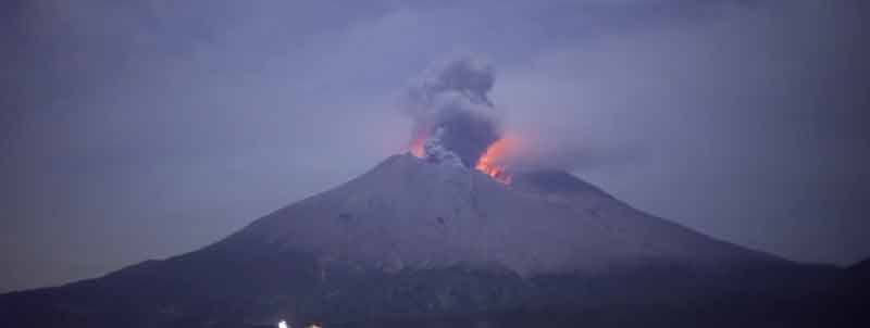 La erupción del volcán Sakurajima