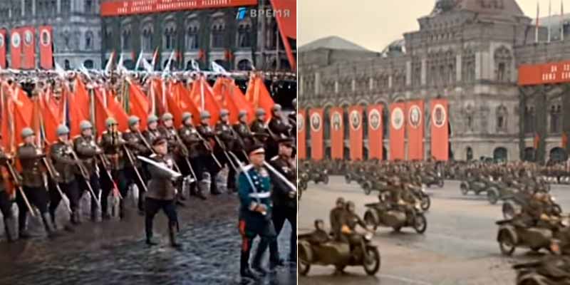 Video del Desfile de la Victoria de Moscú de 1945