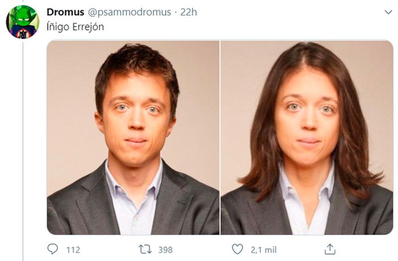 Todas las fotos de los políticos españoles cambiados de género