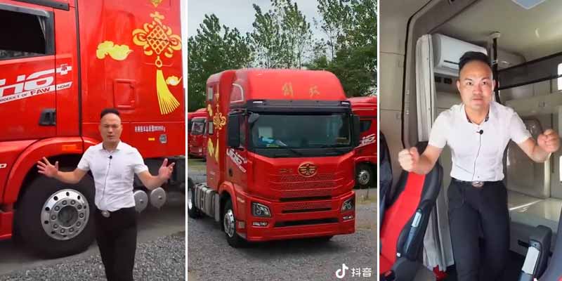 Las cabinas de estos camiones chinos son sorprendentemente espaciosas