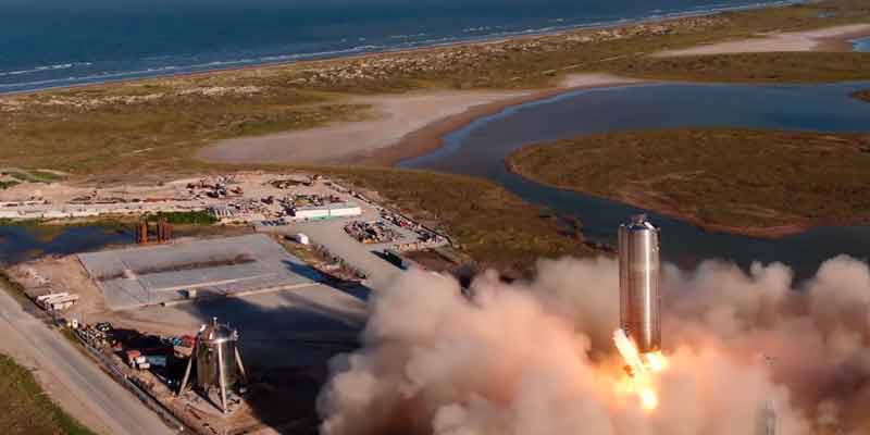 El salto de 150 metros de la nave Starship SN5 de SpaceX