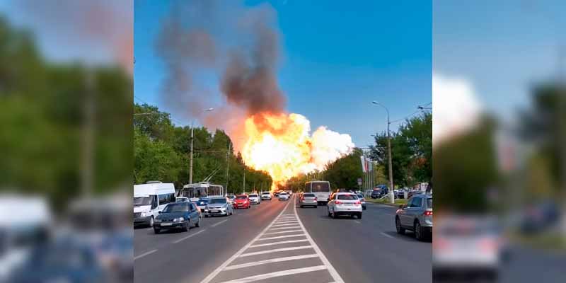 La explosión de una gasolinera en Volgogrado