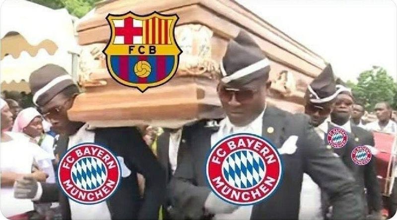 Los mejores memes de la goleada del Bayern al FC Barcelona