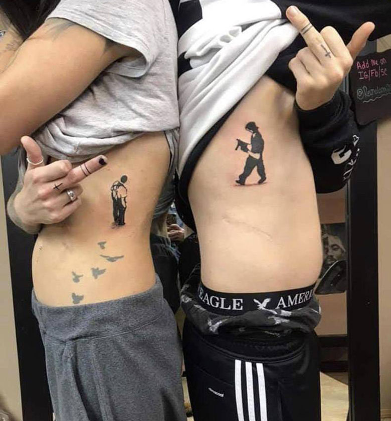 ¿Qué clase de gilipollas se hacen este tatuaje en pareja?