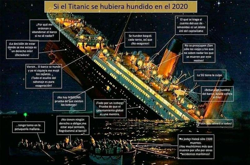 Si el Titanic se hubiese hundido en el 2020