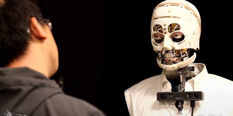 Disney está creando un robot humanoide con mirada realista que da mal rollo