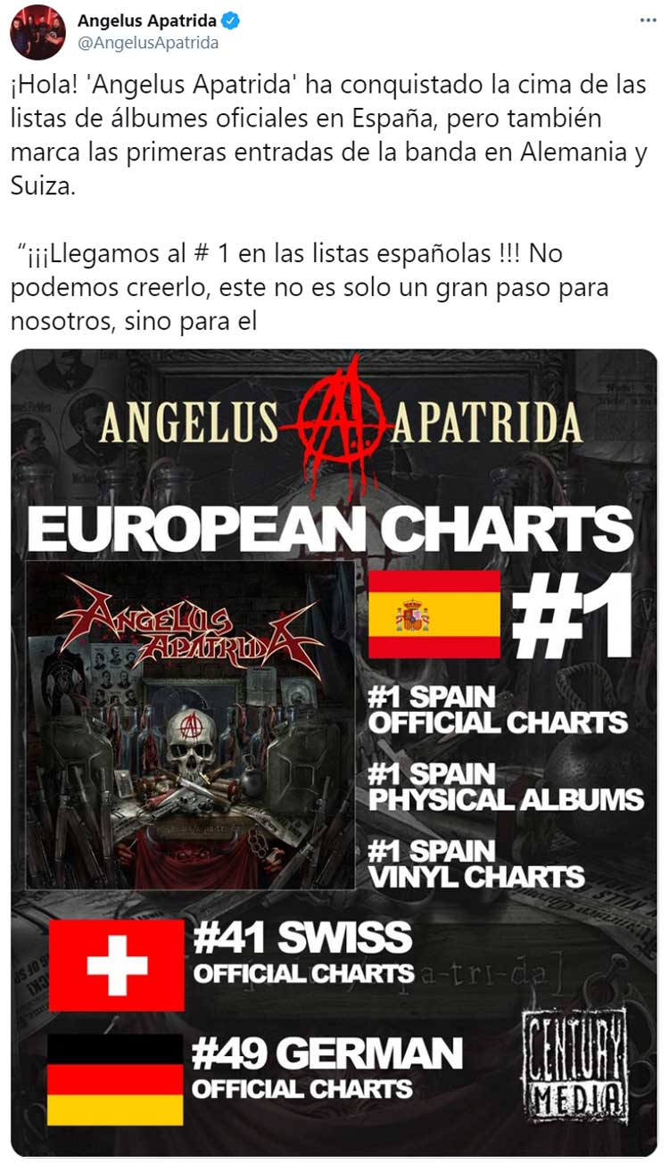 El disco más vendido en España es de un grupo de Thrash Metal de Albacete