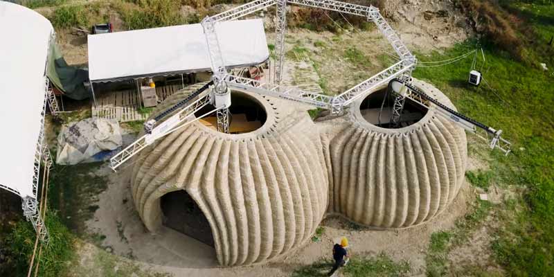 Casas impresas en 3D inspiradas en los nidos de avispas