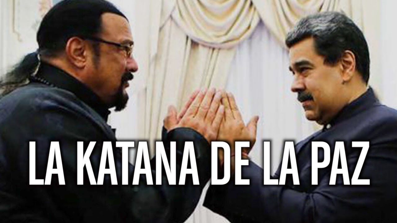 Steven Seagal le regala una katana a Maduro (doblaje de Korah)