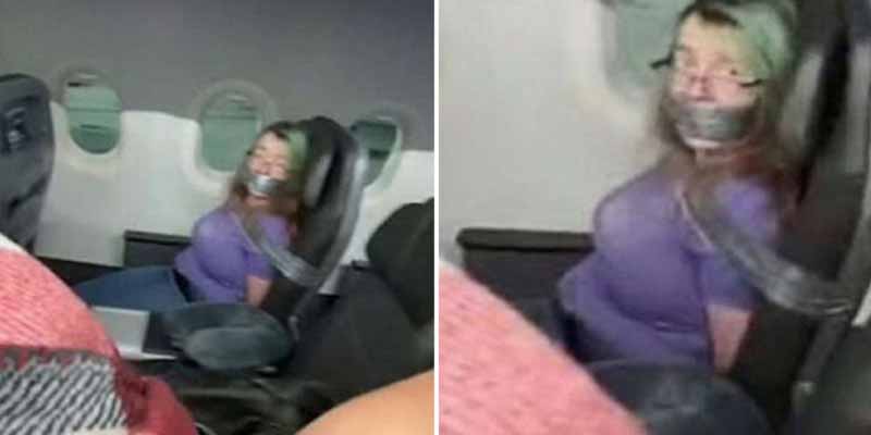 Una pasajera de un vuelo es atada al asiento cuando intenta abrir la puerta del avión en pleno vuelo