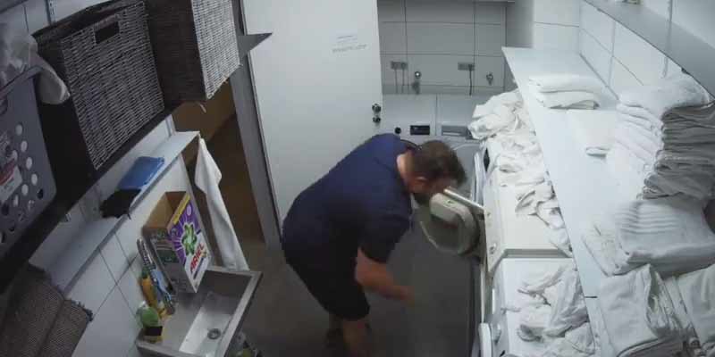 Una lavadora con ganas de tocar las narices al humano