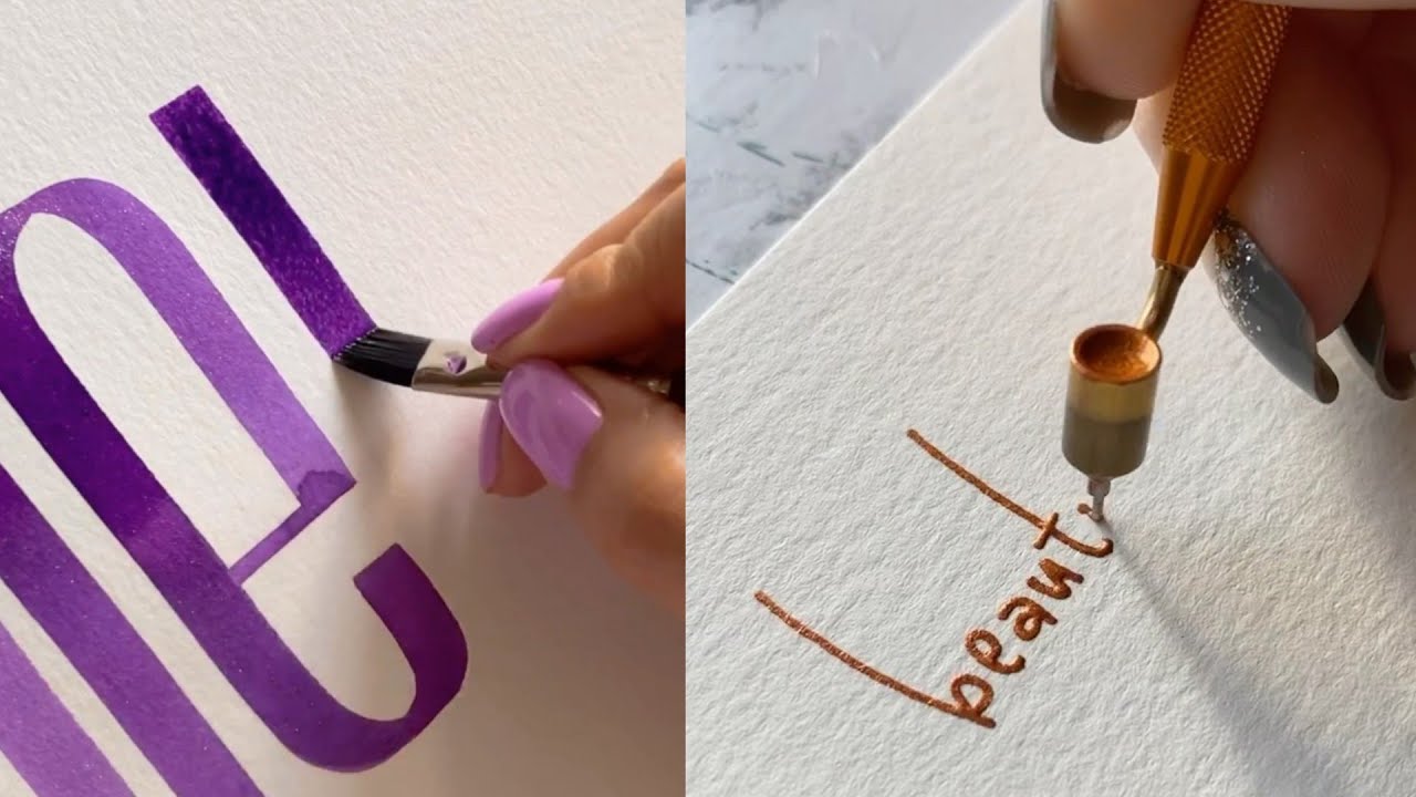 Si te gusta el tema de la caligrafía y el lettering te van a encantar estos videos