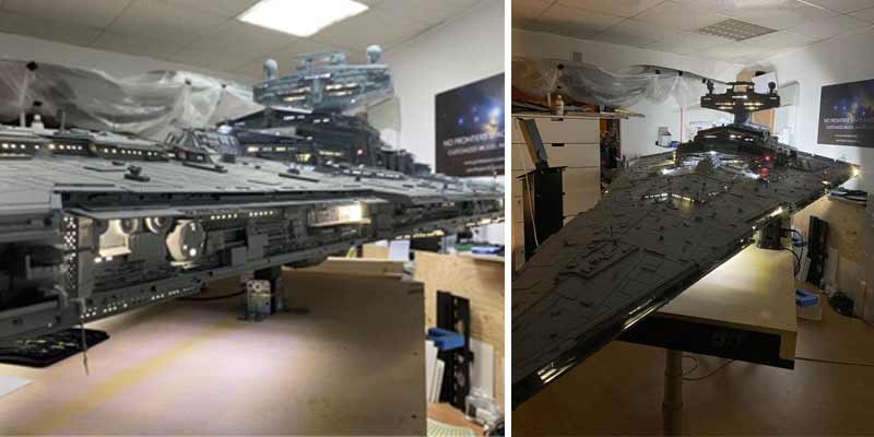 Un fan de Star Wars construye una maqueta gigante de un Destructor Imperial
