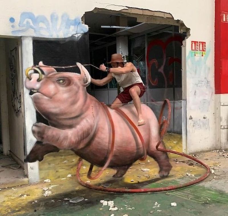 Los increibles graffitis 3D del artista francés SCAF