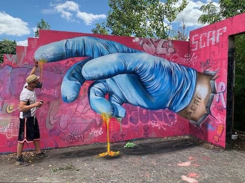 Los increibles graffitis 3D del artista francés SCAF