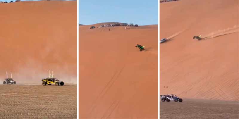 Un desastroso accidente en las dunas
