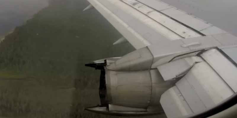 El curioso motor con sistema de reversa del Boeing 737-200