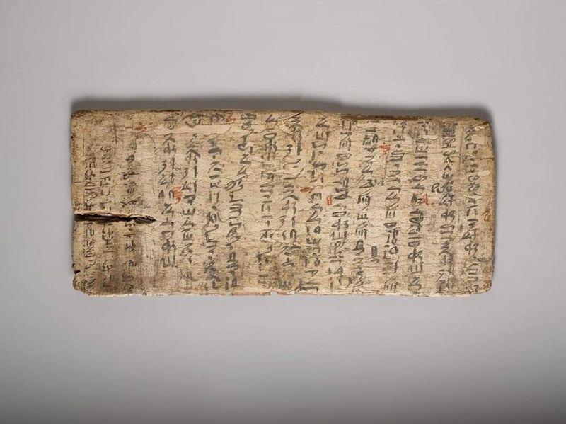 Una tablilla de un estudiante del Antiguo Egipto