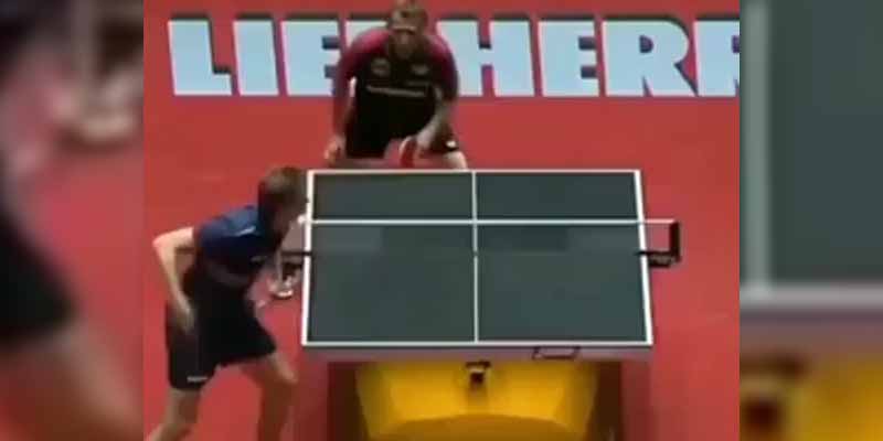 Impresionante este punto en un partido de ping pong