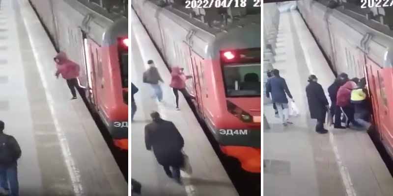 Un momento terrorífico vivido en el metro cuando se le queda atrapada una pierna en la puerta de un vagón