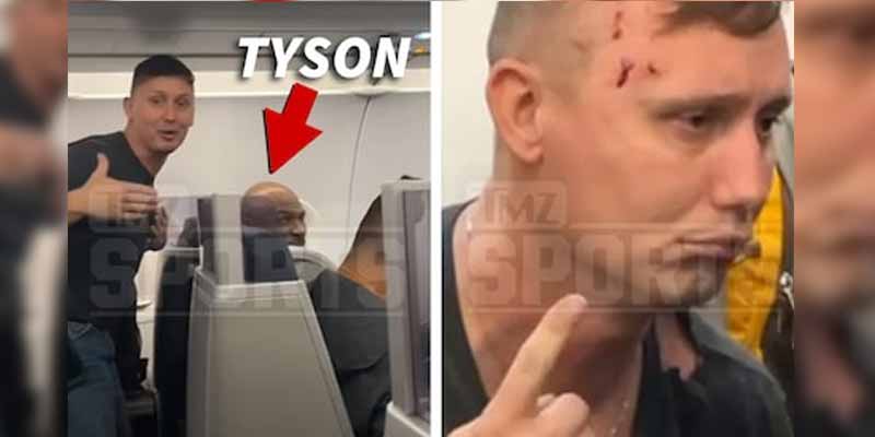 Mike Tyson golpea repetidas veces a un hombre en un avión
