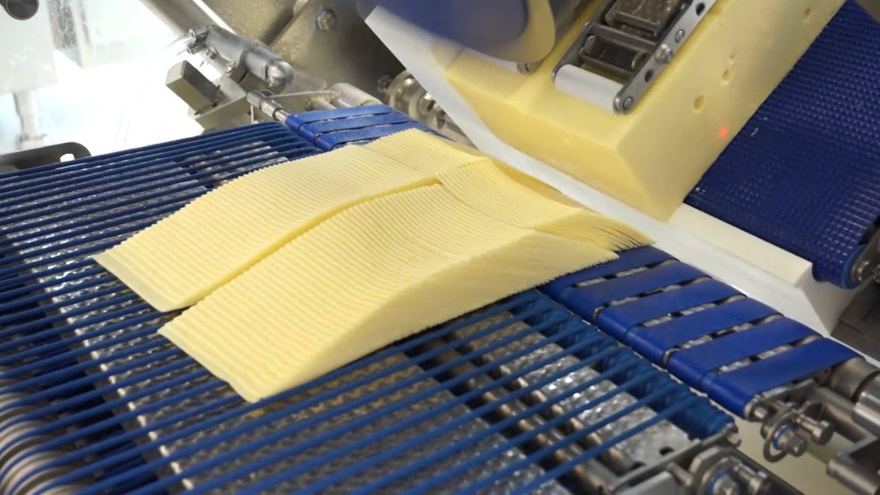 Máquinas industriales para cortar queso y embutidos