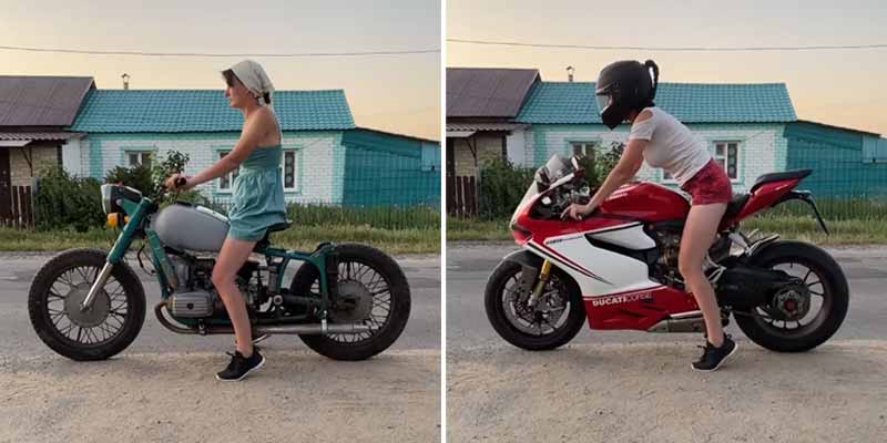 Dejale la moto a tu novia para el postureo ¿qué podía salir mal?