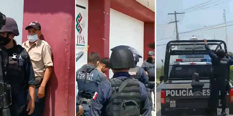 Policía mexicano... Para servir y hacer la croqueta