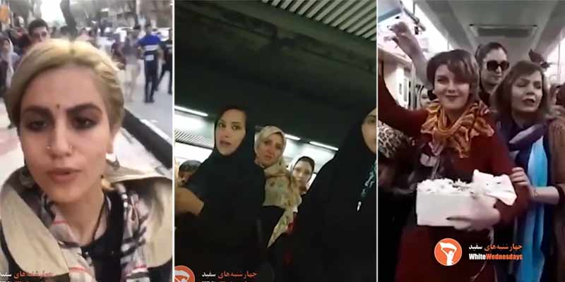 Mujeres iraníes desafían  al régimen teocrático quitándose el velo