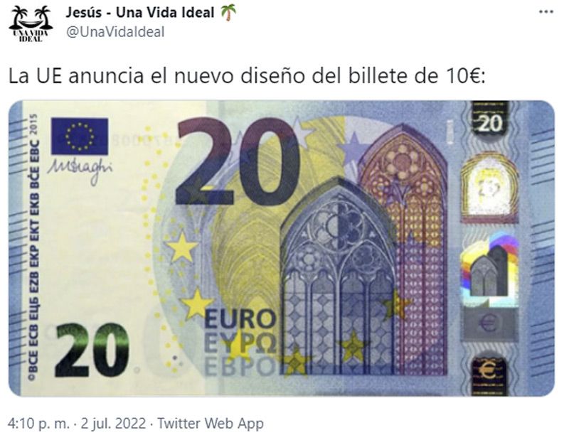 La UE anuncia el diseño del nuevo billete de 10 €