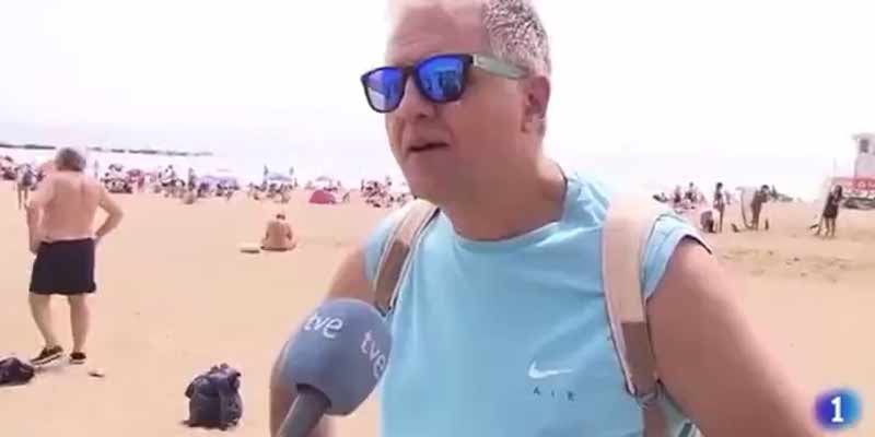 Hurto en directo en la playa de Barcelona en una emisión de TVE1