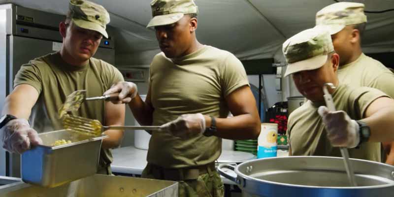Así es una cocina de campaña del ejército de EEUU