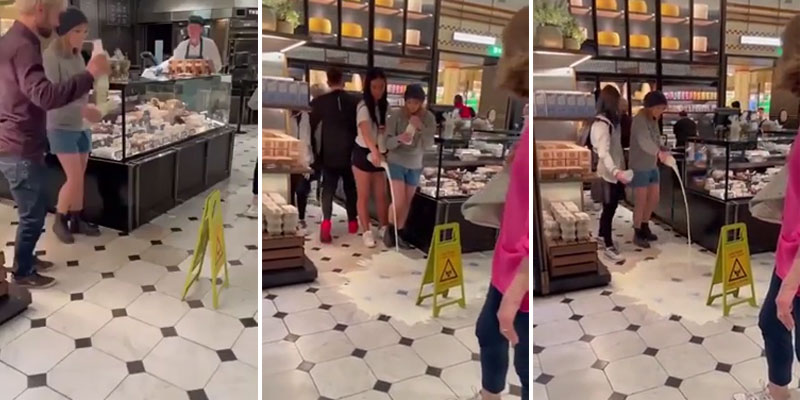 Activistas veganos protestan de esta patética manera en un conocido supermercado