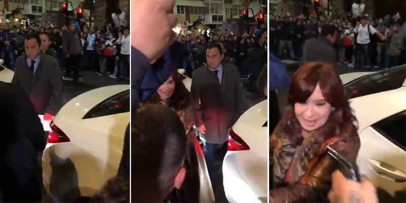 Video del intento de atentado a Cristina Fernández de Kirchner, vicepresidenta de Argentina