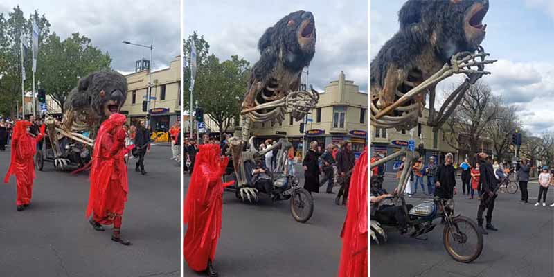 Esta carroza sobre los koalas muertos en los incendios en Australia me va a provocar pesadillas
