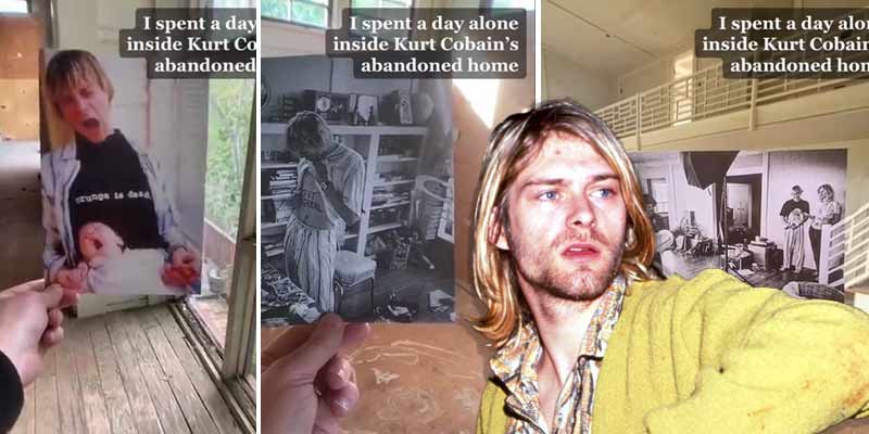 Se cuela en la casa abandonada de Kurt Cobain
