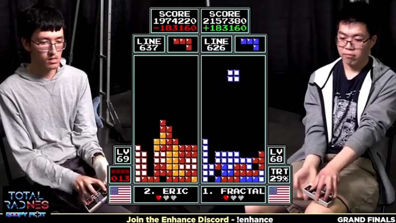 Así es la final del mundial de Tetris 2022
