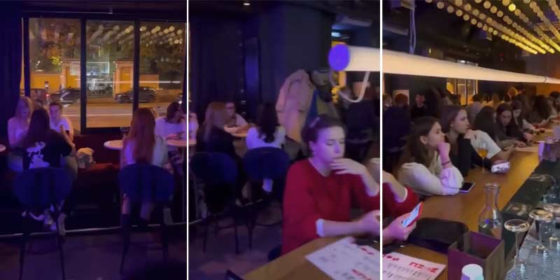 Así se ven ahora muchos bares en Rusia