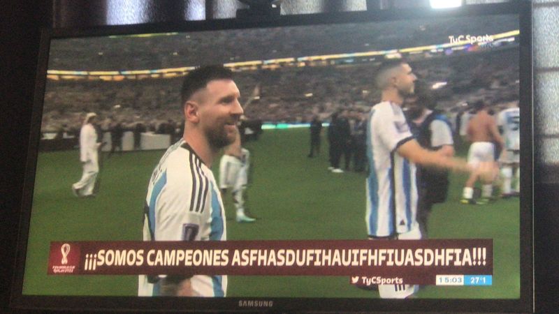 Felicidadades a los seguidores argentinos